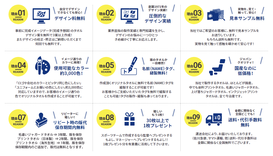 弊社が選ばれる9の理由